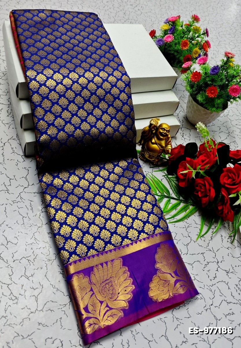 ELITE BRIDAL PICK &PICK SILK SAREES AND WEDDING ART SILK SAREES - R BLUE (2)