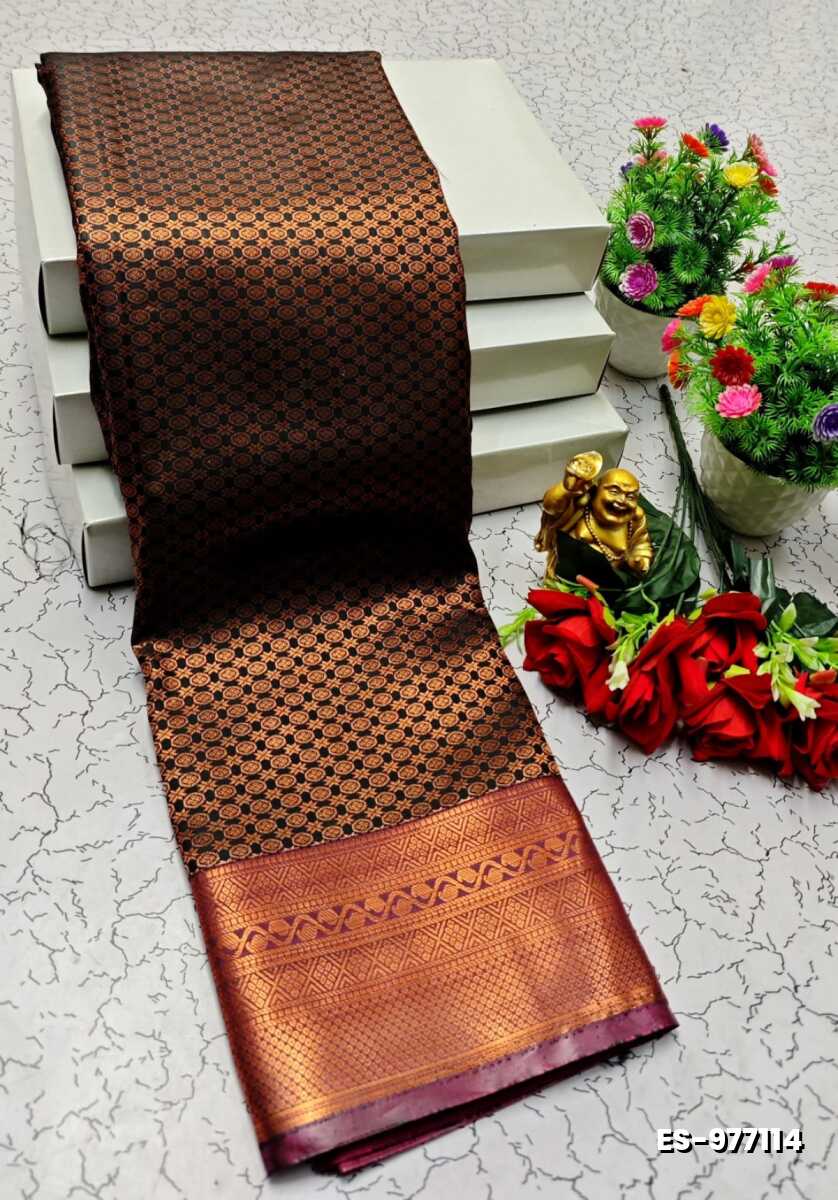 ELITE BRIDAL PICK &PICK SILK SAREES AND WEDDING ART SILK SAREES - BLACK (4)