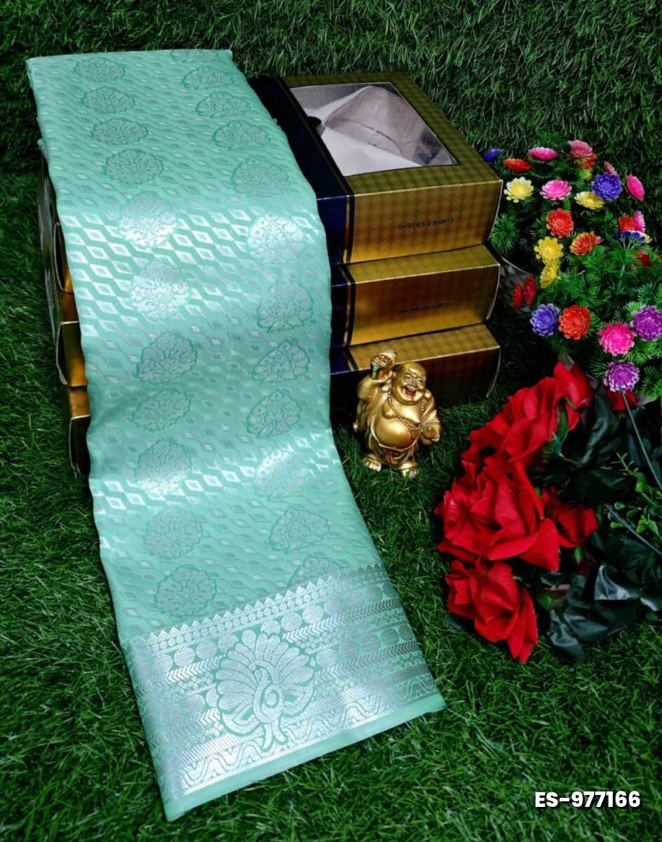 ELITE BRIDAL PICK &PICK SILK SAREES AND WEDDING ART SILK SAREES - TUQUOISE (3)
