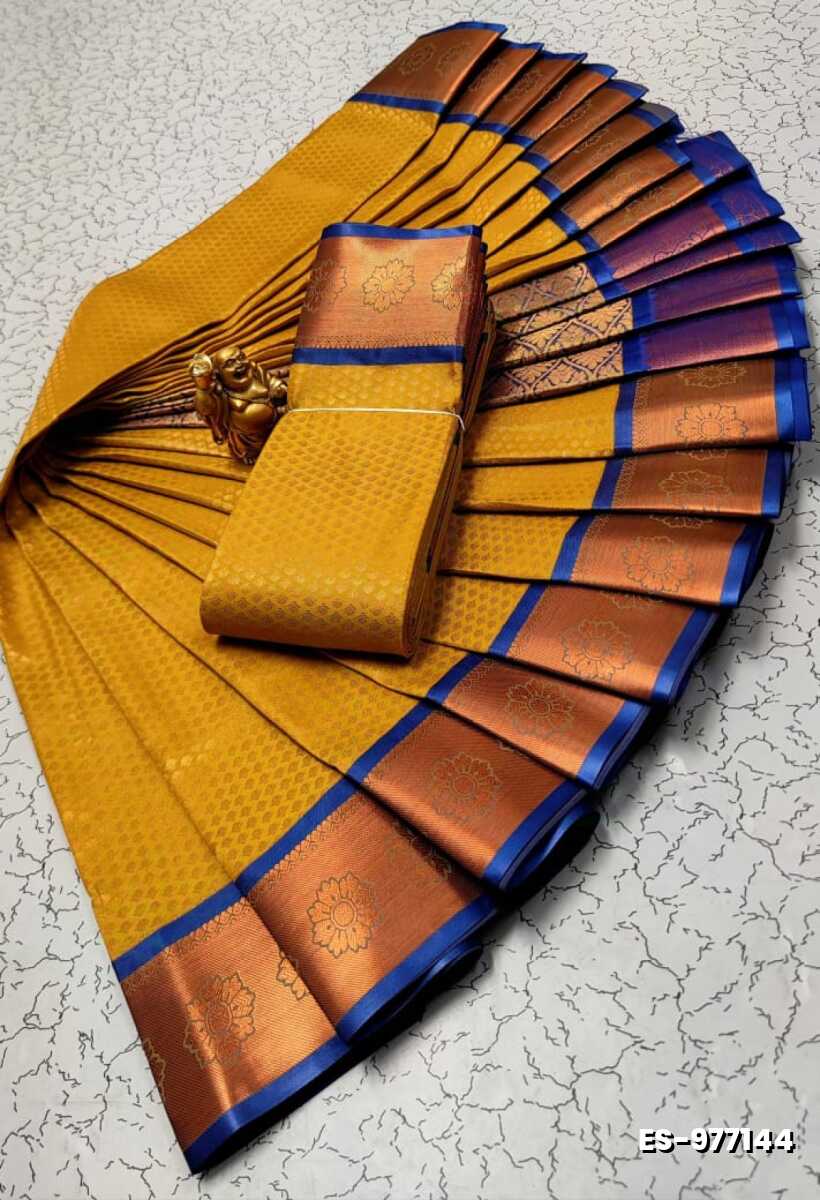 ELITE BRIDAL PICK &PICK SILK SAREES AND WEDDING ART SILK SAREES - LIGHT YELLOW (2)