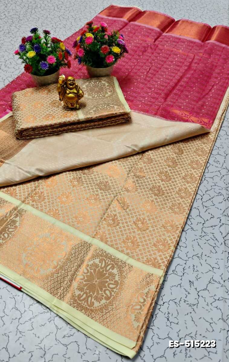 ELITE BRIDAL PICK &PICK SILK SAREES AND WEDDING ART SILK SAREES - LIGHT SANDLE