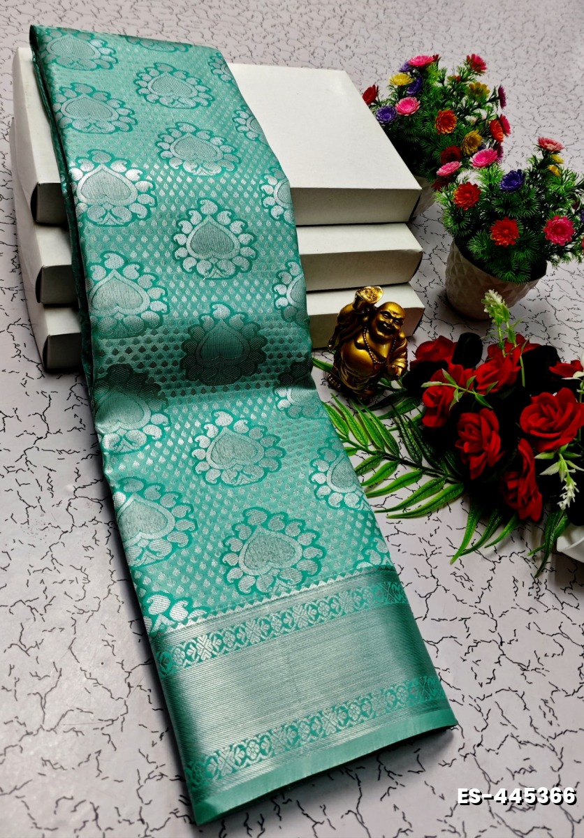 ELITE BRIDAL PICK &PICK SILK SAREES AND WEDDING ART SILK SAREES - TUQUOISE (4)