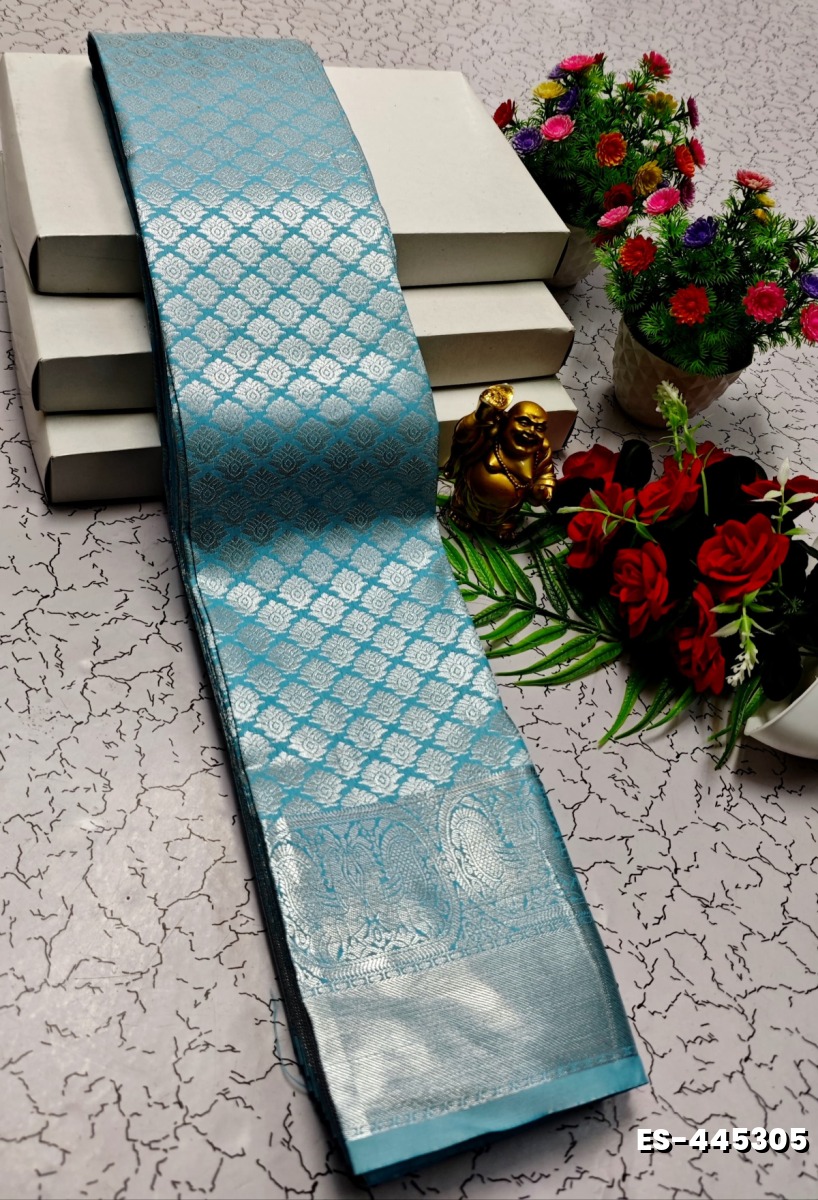 ELITE BRIDAL PICK &PICK SILK SAREES AND WEDDING ART SILK SAREES - SKY BLUE (7)