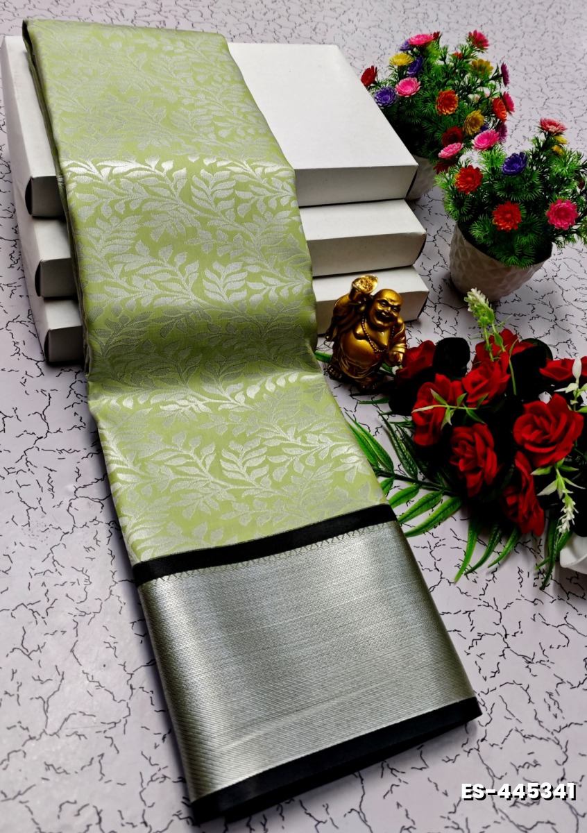 ELITE BRIDAL PICK &PICK SILK SAREES AND WEDDING ART SILK SAREES - LIGHT GREEN (11)