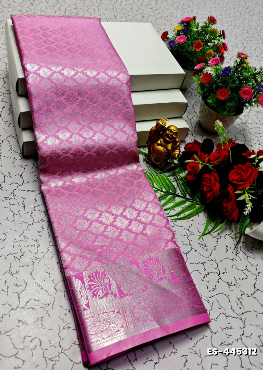 ELITE BRIDAL PICK &PICK SILK SAREES AND WEDDING ART SILK SAREES - PINK (7)