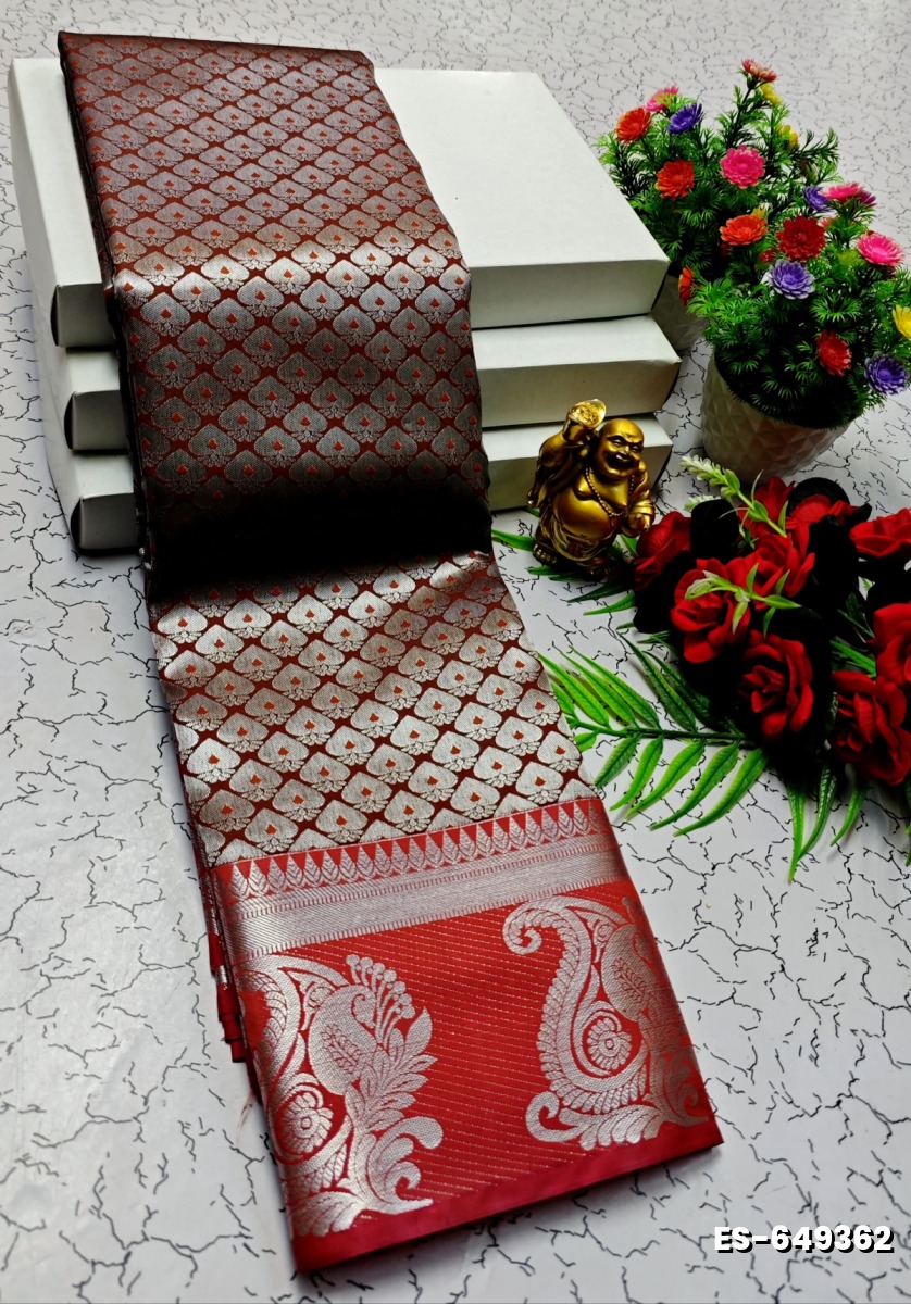 ELITE BRIDAL PICK &PICK SILK SAREES AND WEDDING ART SILK SAREES - MAROON COLOR (1)
