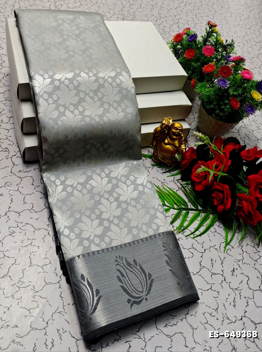 ELITE BRIDAL PICK &PICK SILK SAREES AND WEDDING ART SILK SAREES - SILVAR COLOUR (2)