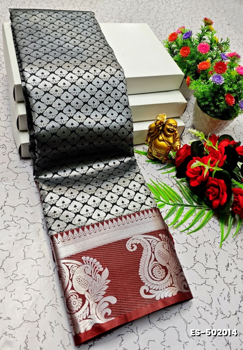 ELITE BRIDAL PICK &PICK SILK SAREES AND WEDDING ART SILK SAREES - BLACK (6)