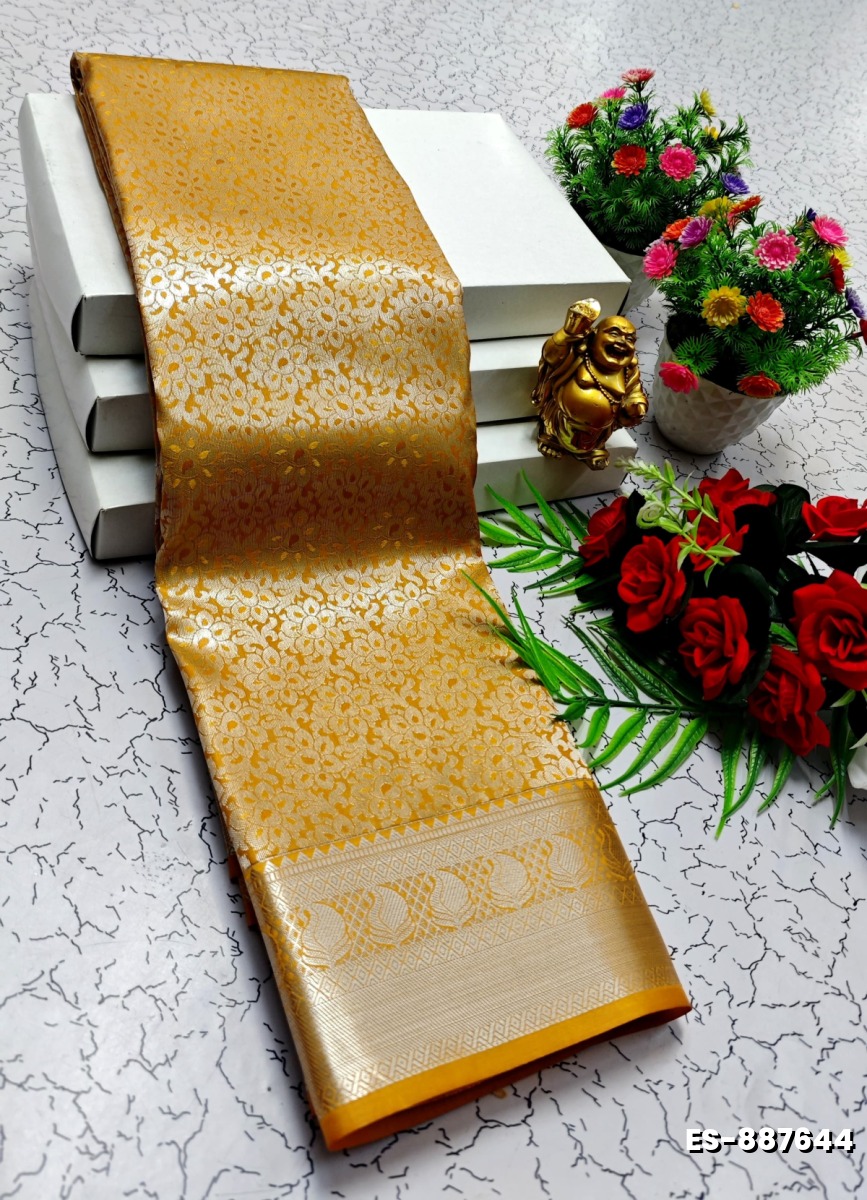 ELITE BRIDAL PICK &PICK SILK SAREES AND WEDDING ART SILK SAREES - LIGHT YELLOW (4)