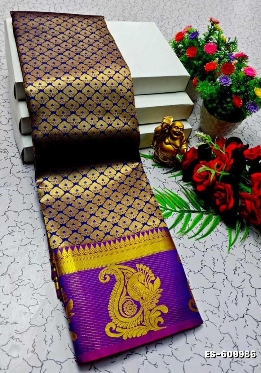 ELITE BRIDAL PICK &PICK SILK SAREES AND WEDDING ART SILK SAREES - R BLUE (4)