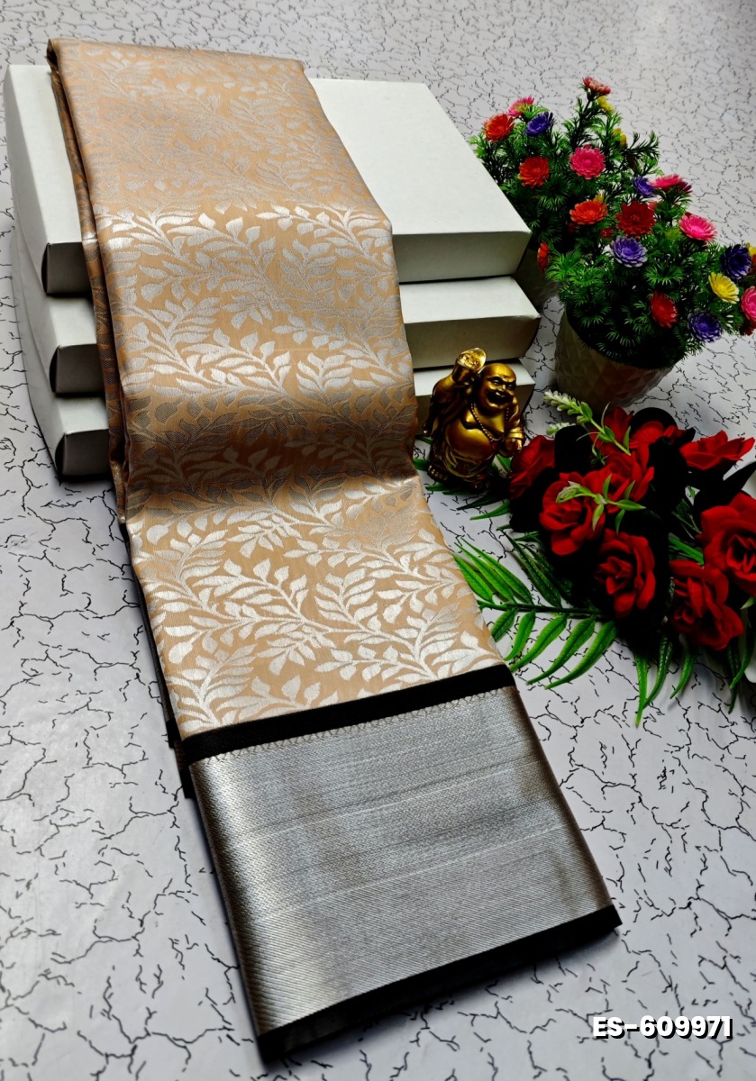 ELITE BRIDAL PICK &PICK SILK SAREES AND WEDDING ART SILK SAREES - PEACH COLOUR (8)