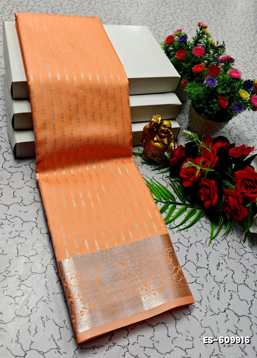 ELITE BRIDAL PICK &PICK SILK SAREES AND WEDDING ART SILK SAREES - ORANGE (10)
