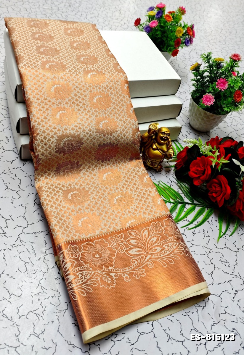 ELITE BRIDAL PICK &PICK SILK SAREES AND WEDDING ART SILK SAREES - LIGHT SANDLE (2)