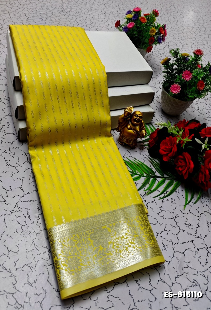 ELITE BRIDAL PICK &PICK SILK SAREES AND WEDDING ART SILK SAREES - YELLOW (6)
