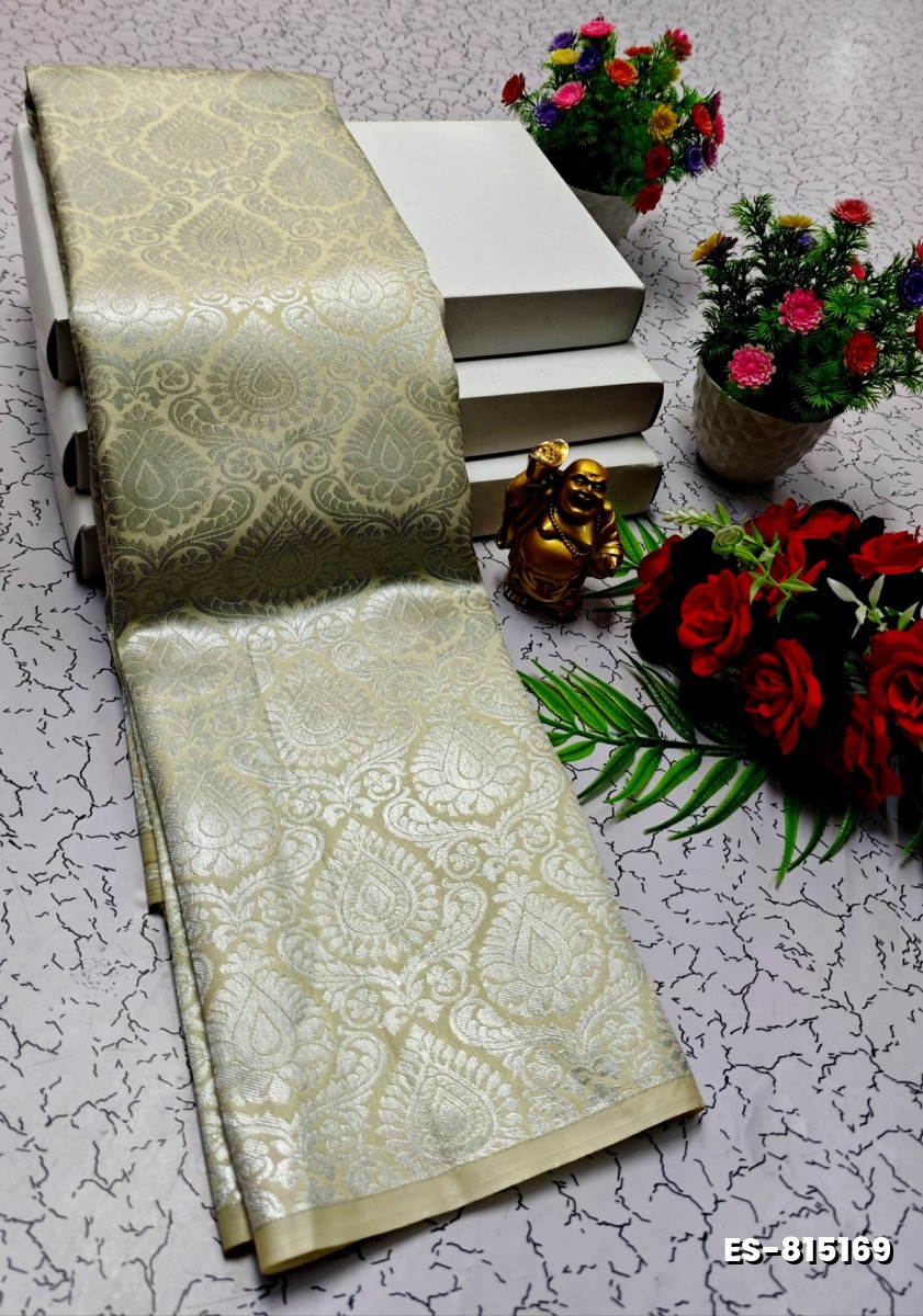 ELITE BRIDAL PICK &PICK SILK SAREES AND WEDDING ART SILK SAREES - BEIGE COLOUR (6)