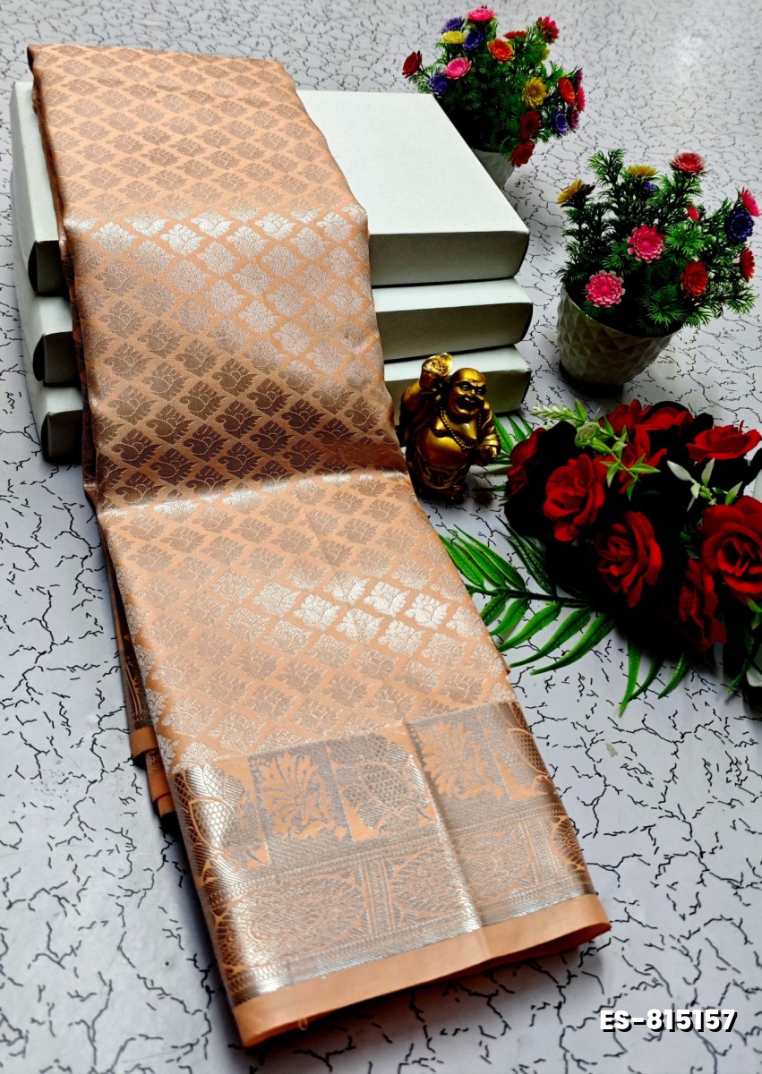 ELITE BRIDAL PICK &PICK SILK SAREES AND WEDDING ART SILK SAREES - LIGHT ORANGE (6)