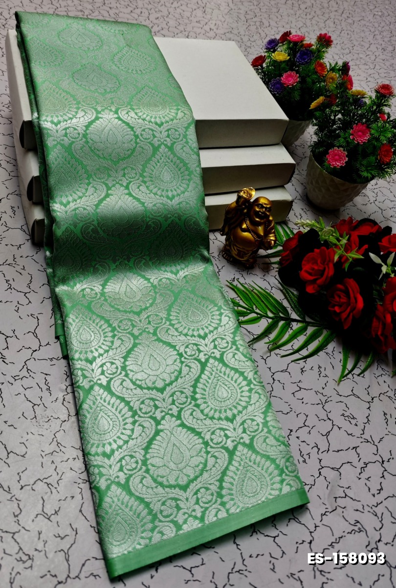 ELITE BRIDAL PICK &PICK SILK SAREES AND WEDDING ART SILK SAREES - TURQUOISE GREEN