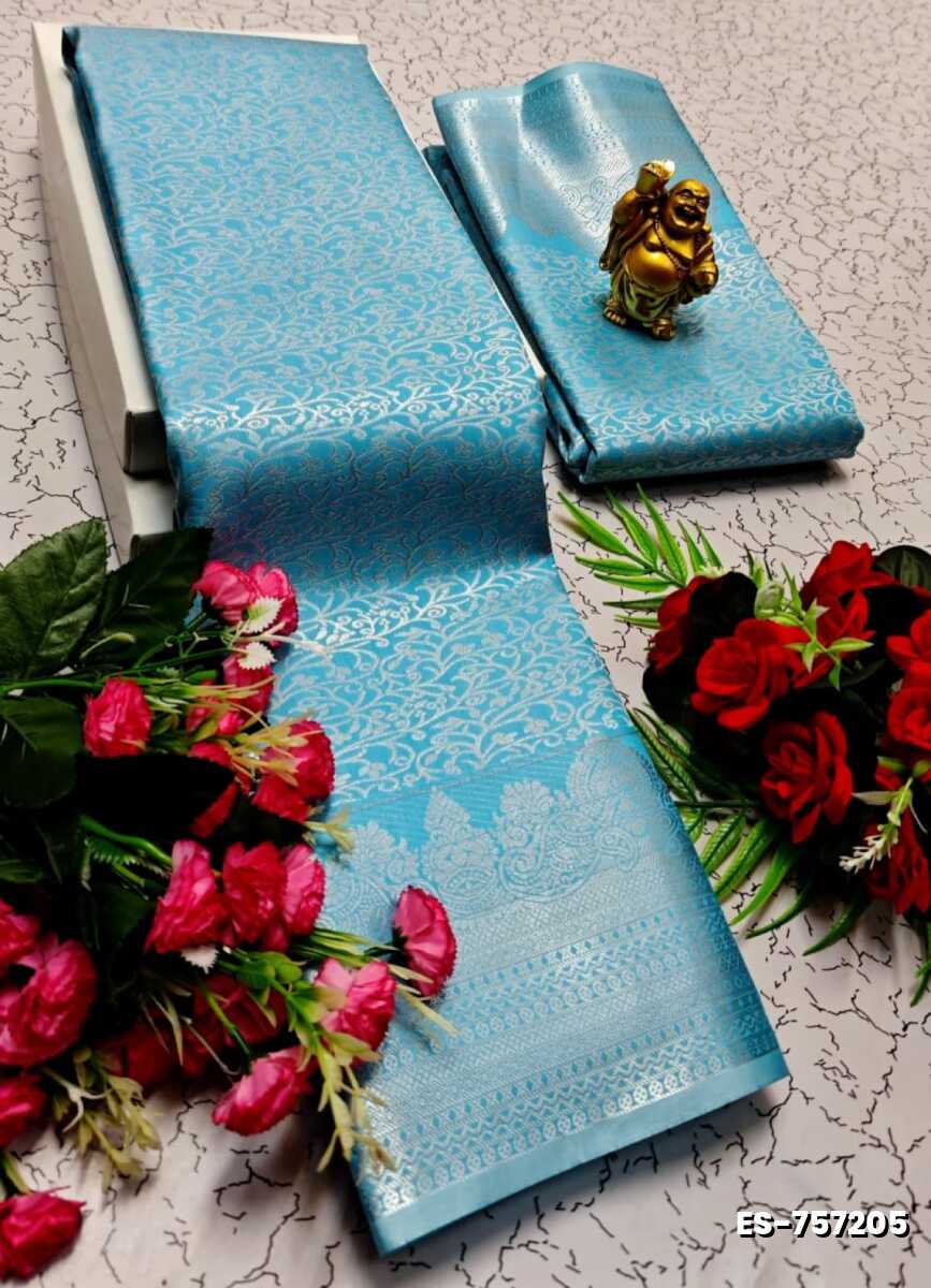 ELITE BRIDAL PICK &PICK SILK SAREES AND WEDDING ART SILK SAREES - SKY BLUE (8)