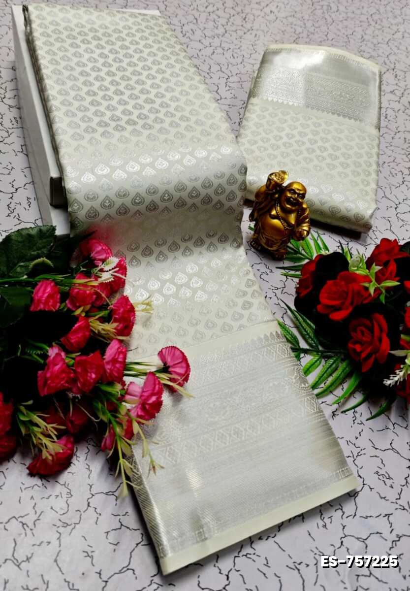 ELITE BRIDAL PICK &PICK SILK SAREES AND WEDDING ART SILK SAREES - WHITE (8)
