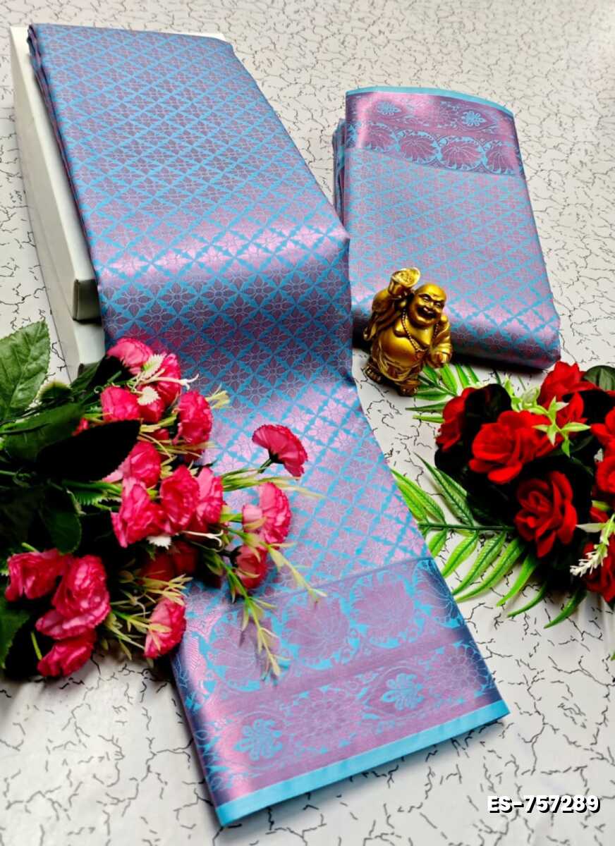 ELITE BRIDAL PICK &PICK SILK SAREES AND WEDDING ART SILK SAREES - BLUE COLOUR