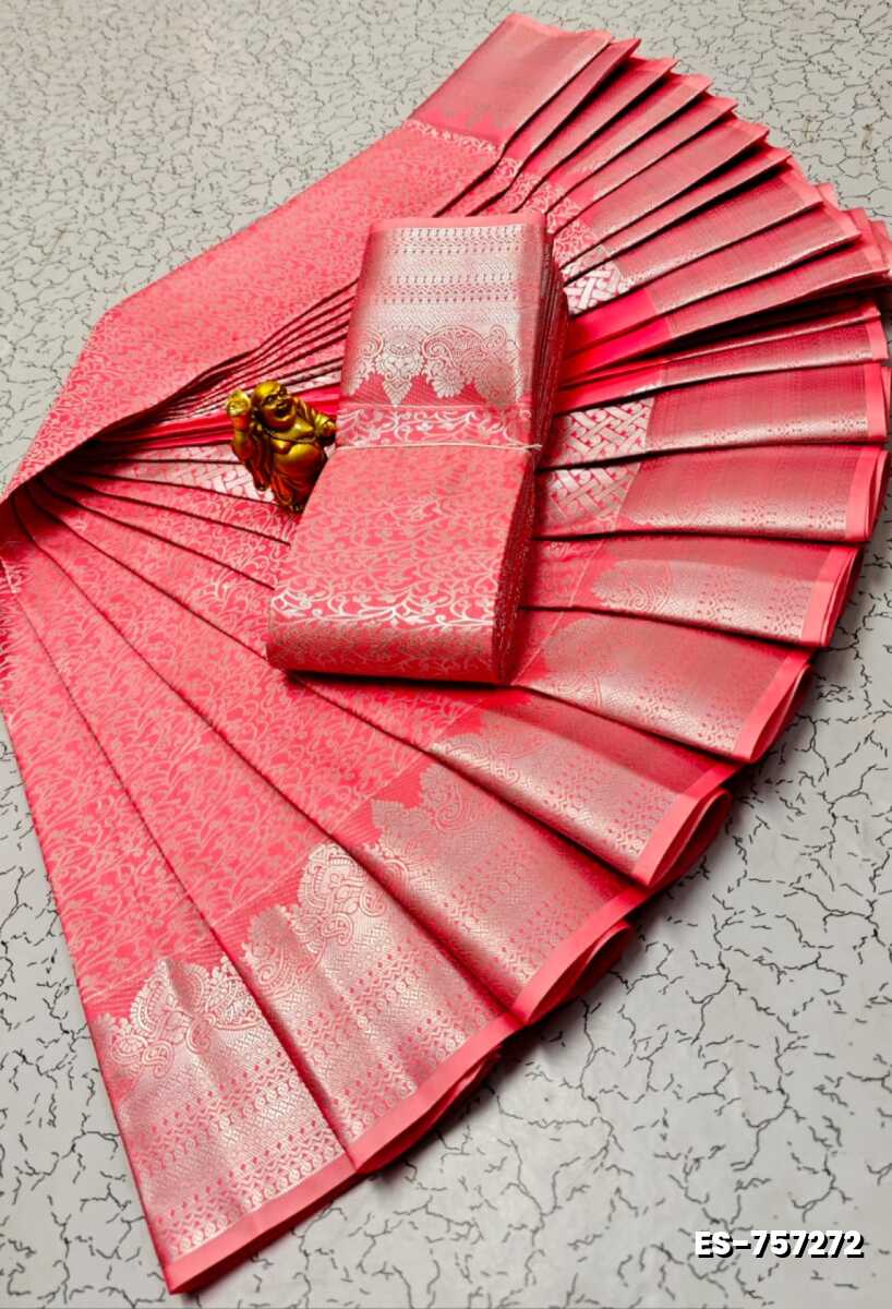 ELITE BRIDAL PICK &PICK SILK SAREES AND WEDDING ART SILK SAREES - CORAL COLOUR (8)