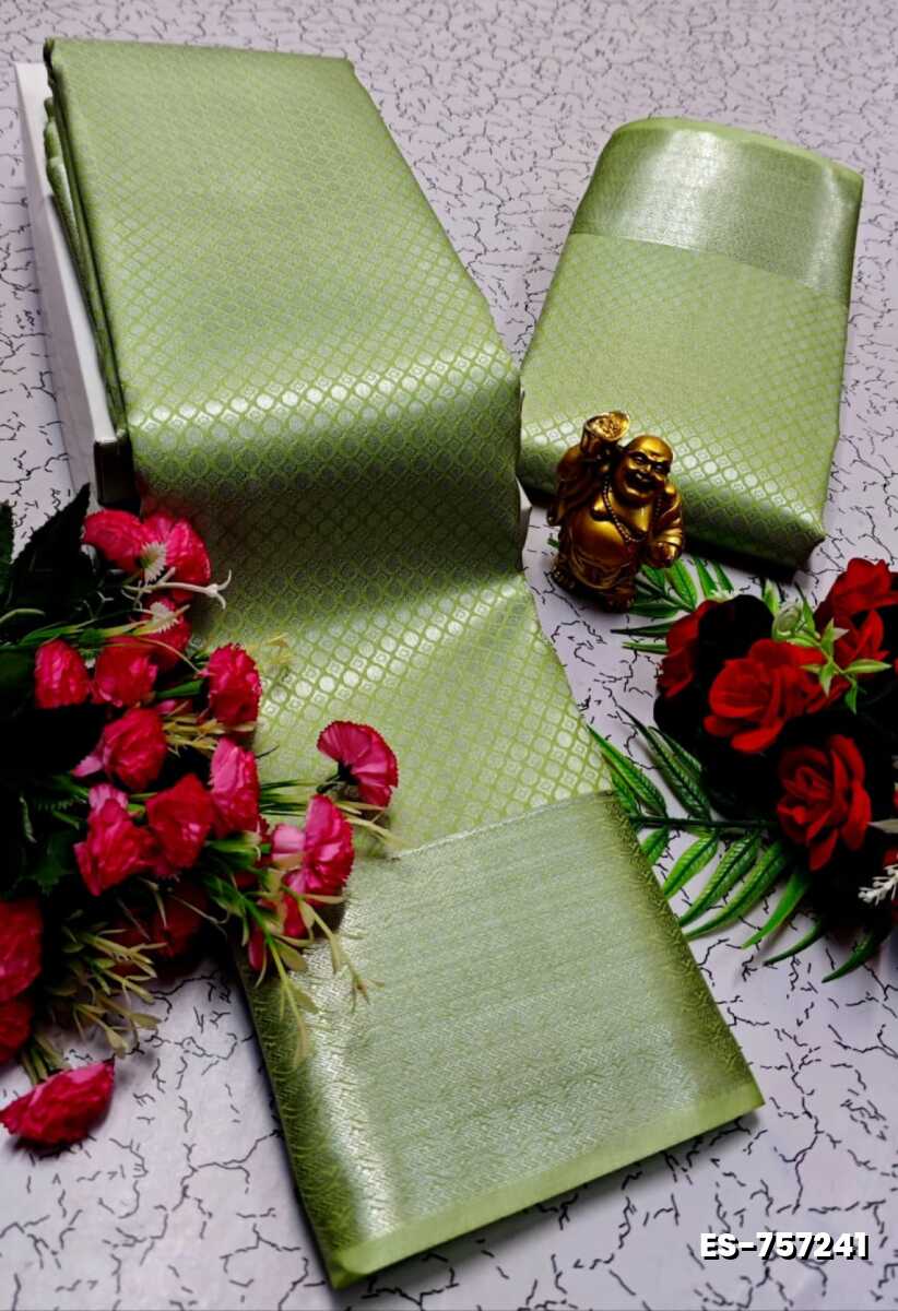 ELITE BRIDAL PICK &PICK SILK SAREES AND WEDDING ART SILK SAREES - LIGHT GREEN (15)