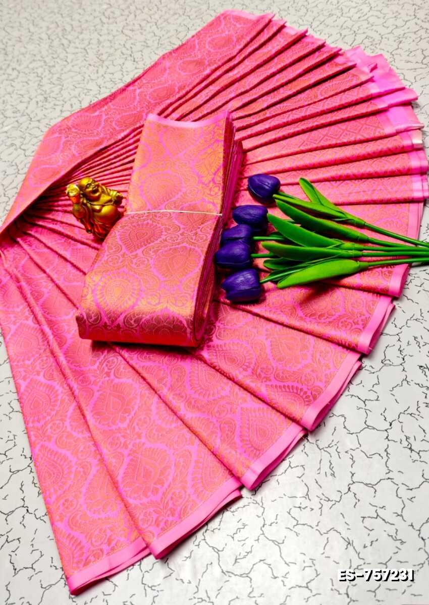 ELITE BRIDAL PICK &PICK SILK SAREES AND WEDDING ART SILK SAREES - DARK PINK (6)