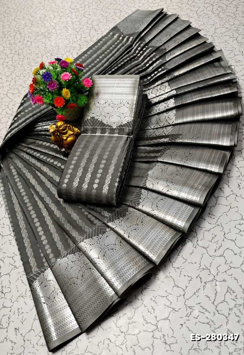 ELITE BRIDAL PICK &PICK SILK SAREES AND WEDDING ART SILK SAREES - GRAY (5)