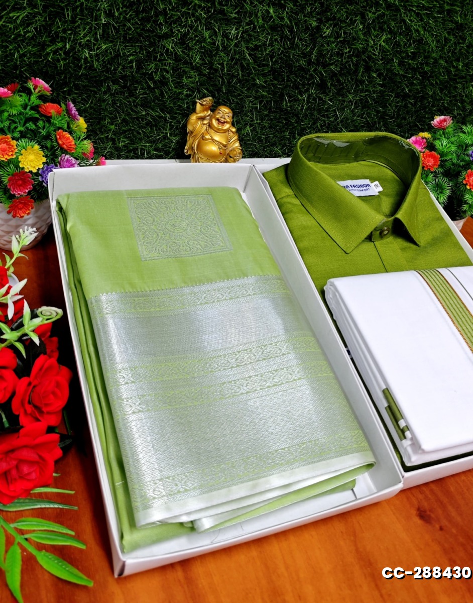 COUPLE COMBO MATCHING AND MATCHING TRADITIONAL SET MATCHING COMBO FOR FESTIVAL SEASONS - PESTA GREEN (1)