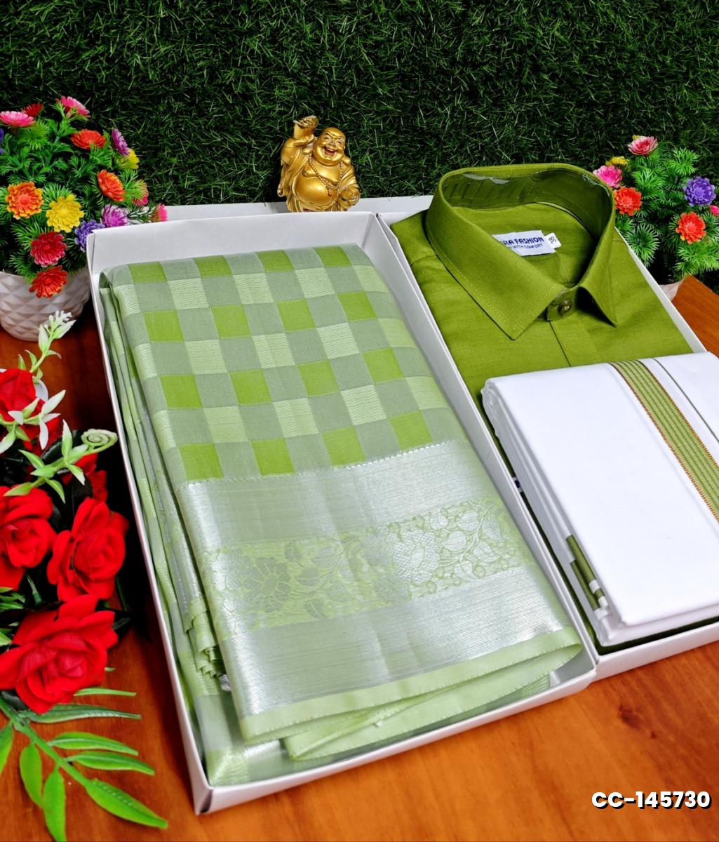 COUPLE COMBO MATCHING AND MATCHING TRADITIONAL SET MATCHING COMBO FOR FESTIVAL SEASONS - PESTA GREEN (2)