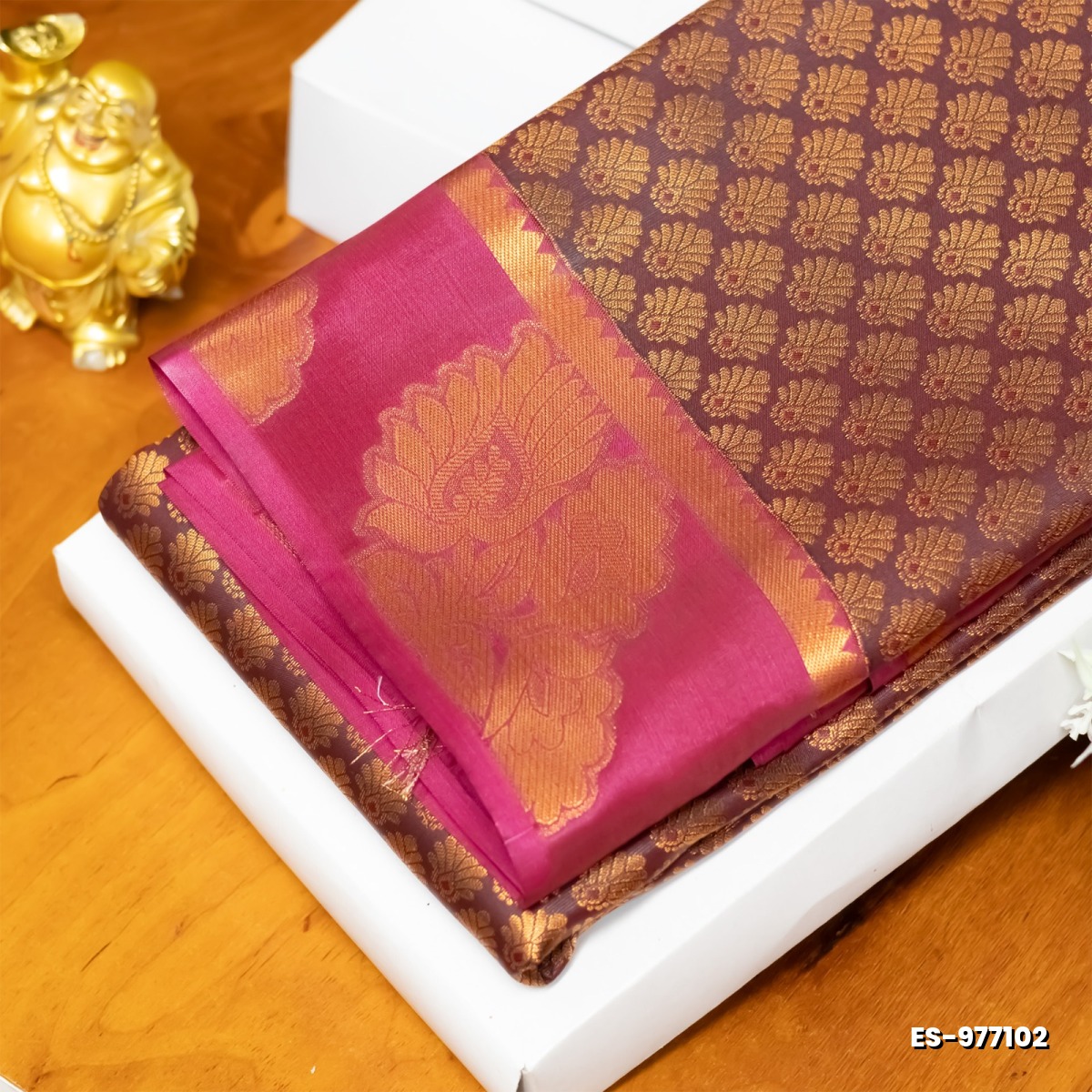 ELITE BRIDAL PICK &PICK SILK SAREES AND WEDDING ART SILK SAREES - MERUN (2)